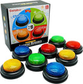 8-Pack Buzzers for Trivia Games Answer Buzzers for Classroom Family Feud Jeopardy Buzzer Game Buzzers with Lights and Sound for Classroom