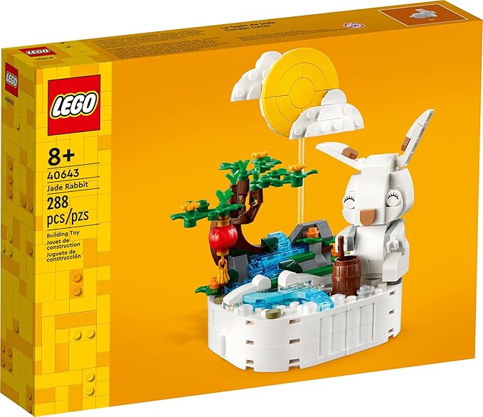 LEGO Jade Rabbit Building Toy Set Fun Bunny Display Piece or Family Building Activity Small Animal Toy for Boys and Girls Great Gift for Kids Ages 8 and Up 40643