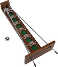 WE Games Shoot The Moon - a Classic 1940's Nostalgia Game - Solid Walnut Wood Stain - 18 inches