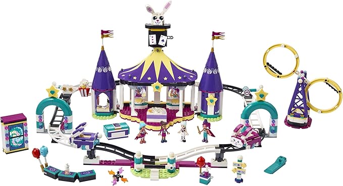 LEGO Friends Magical Funfair Roller Coaster 41685 Building Kit Pretend Playset for Kids Who Love Theme Park Toys New 2021 (974 Pieces)