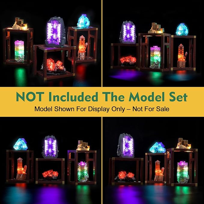 Light kit Compatible with Lego 21362 Mineral Collection - No Model Only Light LED Lighting Accessories Compatible with Lego 21362