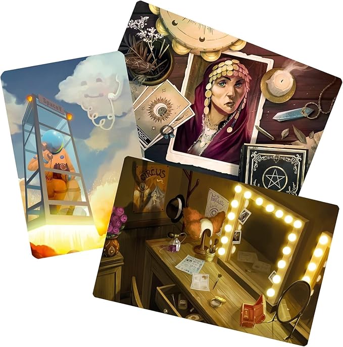 Asmodee Mysterium Park Board Game - Uncover Dark Secrets in a Charming Carnival Setting Cooperative Mystery for Kids &amp Adults Ages 10+ 2-7 Players 28 Minute Playtime