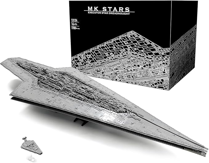 13134 Super Star Destroyer Model Ship A New Hope Executor Star Dreadnought Building Toy 7788+Pcs Large Collectible Model Build and Play Awesome Building Kit for Boys and Adult