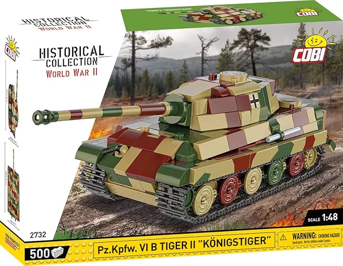 COBI Historical Collection Pz.Kpfw. VI B Tiger II Konigstiger Tank Building Set 500 Pieces