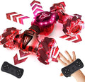 Tecnock Remote Control Car for Boys Girls 2.4GHz 4WD Gesture Sensing RC Stunt Car Toys - 360° Rotating Double Sided Hand Controlled RC Cars with LED Lights Gifts for Kids Ages 6-8 8-12