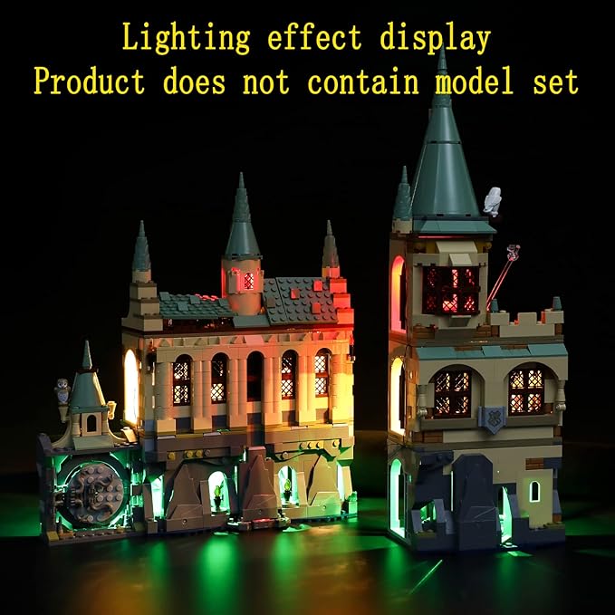 LED Light Kit Compatible with Lego Hogwarts Chamber of Secrets - Lighting Set for 76389 (Model Set Not Included)