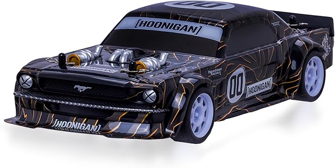 Hoonigan Mustang Remote Control RC Car for Kids – 3.7V 2.4 GHz Detailed Replica Design USB Rechargeable Battery Included 1:16 Scale 150 ft Range 6 Mph
