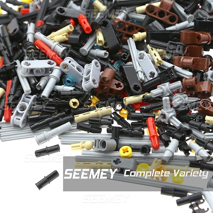 SEEMEY 884 Pieces Axle Chain Link Connectors Bricks Sets Compatible with Main Brand Technic-Parts