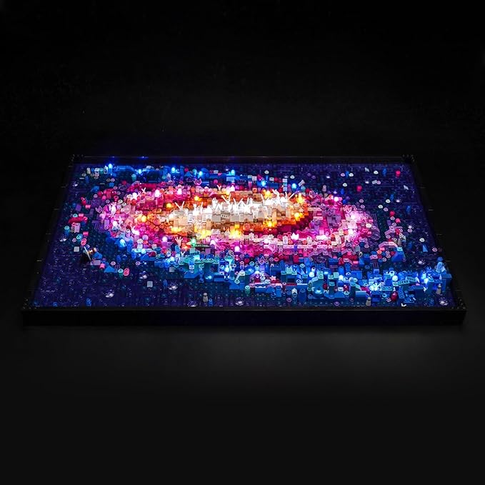 BrickBling LED Lights Compatible with Lego The Milky Way Galaxy Creative Light Kit Compatible with Lego 31212 (Lights Only No Model) (RC Version Light)