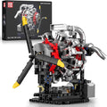 Mould King 10211 Aircraft Engine Model That Works 1147PCS Transmission Engine Battery/Motor Building Sets STEM Toy Gift for 14+ Teens &amp Adults V8 Engine Series for Display Collection
