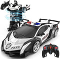 BLUEJAY Transform Rc Cars for Boys 4-7 8-12 2.4Ghz Remote Control Car 1:18 Scale Transforming Robot One-Button Deformation 360° Rotation Car Toy Gifts for Boys 3-5