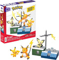 MEGA Pokémon Action Figure Building Toys for Kids Pikachu Evolution Set with 159 Pieces 3 Poseable Characters 8 Year Old Gift Idea