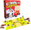 The Good Game Company Cowpie Catapults - Launch Poop with a Catapult to Knock Over Cows Last Moo Standing Wins Easy to Learn Cow Tipping Funny Kid Family Board Game Age 6+