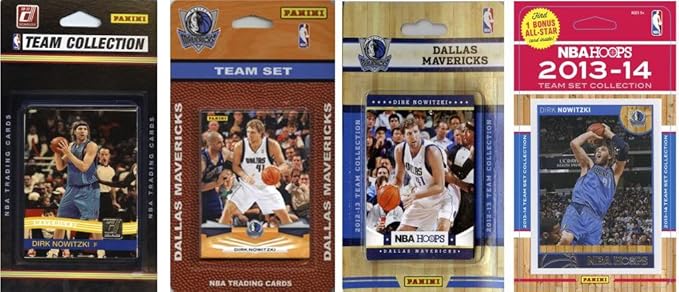 NBA Dallas Mavericks 4 Different Licensed Trading Card Team Sets