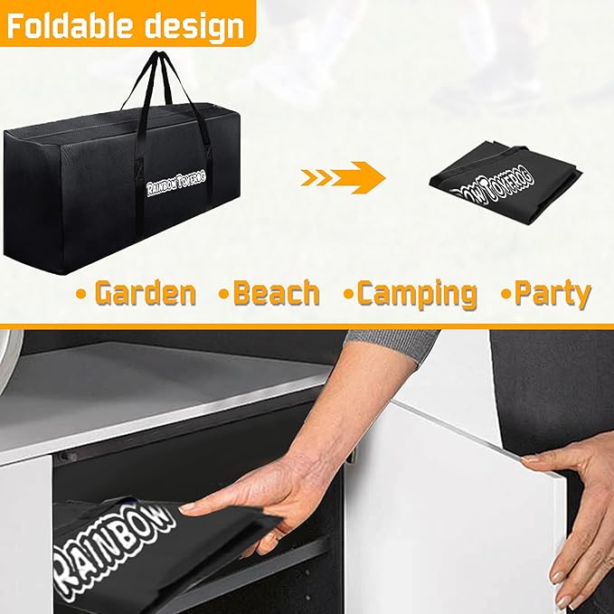 Giant 4 in a Row Connect Game Carrying Duffle Bag - Easy Storage &amp Transportation for Life Size Jumbo 4 to Score Connect Four Outdoor Board Game (Game Not Included)47Convas Sport Travel Duffle Ba