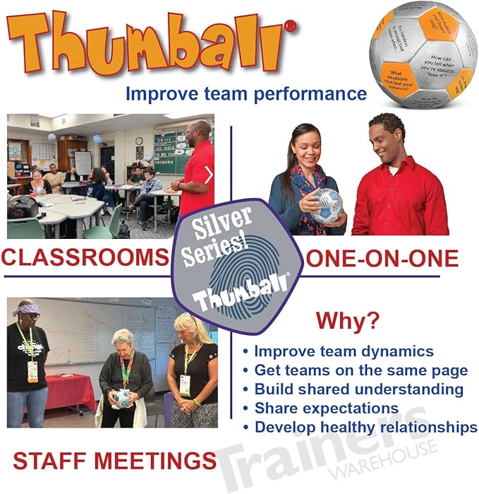 Trainers Warehouse 6 Thumball Collection 32 Prompts for Conversation Team Building Relationship and Training