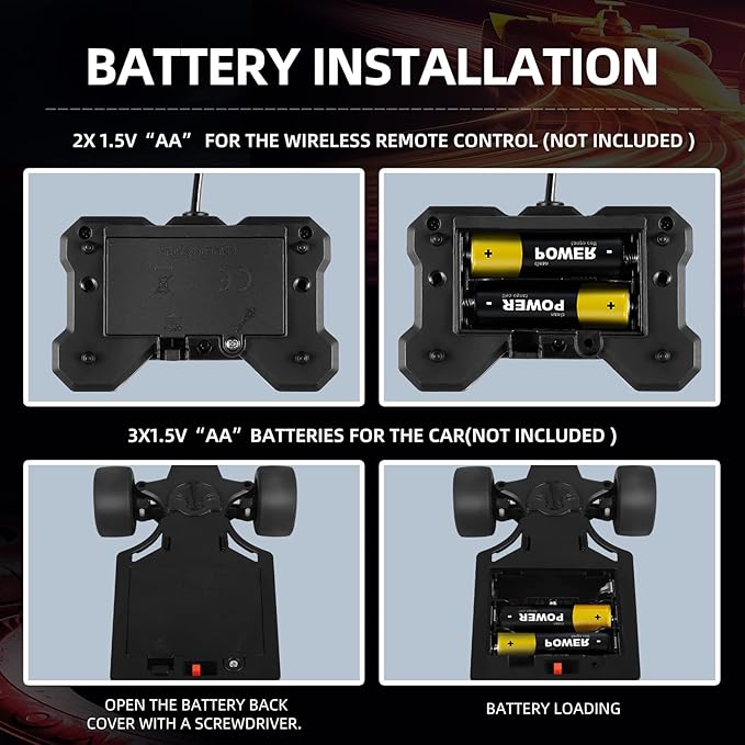 F1 Remote Control Car 1:18 Rc Car for Boys Toys Age 6-8 Model RC Drift Cars Display Scale High-Speed Fast Hobby Racing Batteries Rotating Toy Birthday Gift for Ages 8-13