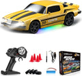 RC Drift Car 1:24 Remote Control Car 4WD 15KM/H High Speed Racing Sport Car with LED Lights RC Cars Toy for Kids Boys Girls Adults Gifts Birthday Christmas Rechargeable Batteries