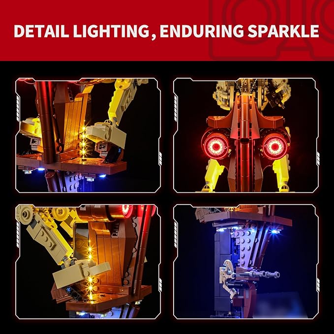 BRIKSMAX Light Kit for Lego-75428 Battle Droid with STAP -Led Lighting Compatible with Lego Star Wars Building Set- Not Include Model Set