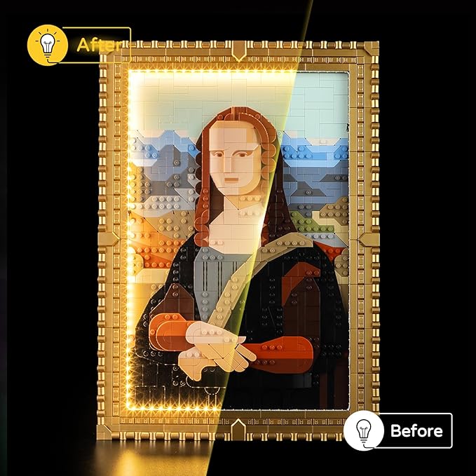 YEABRICKS LED Light for 31213 Art Mona Lisa Building Blocks Model (Building Set NOT Included)