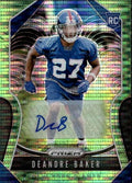 2019 Panini Prizm Neon Green Rookie Autograph #314 Deandre Baker RC AUTO New York Giants NFL Football Trading Card