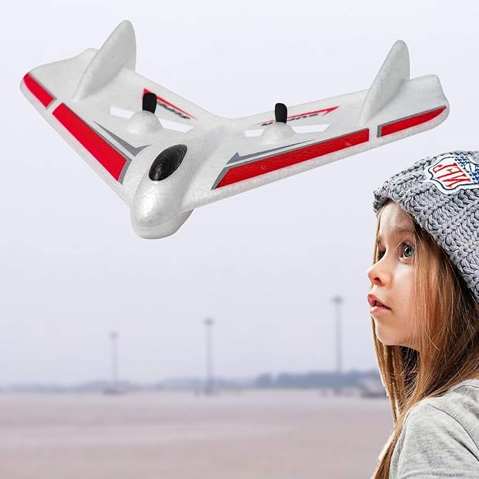 RTF RC Plane 2CH Remote Control Ghost Airplane Indoor Outdoor 2.4GHz Radio Control Aircraft for Kids Boys Beginner