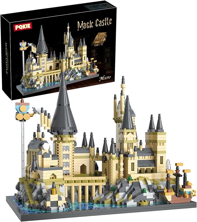 Magic Castle Micro Mini Building Set 2743 Pcs Magic House Model Building Toys STEM Creative Magic World Office and Home Decor Bricks Kits Christmas Birthday Gift for Adults Teens Kids 14+