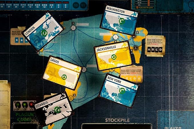 Pandemic Legacy Season 2 Board Game (Black) - Fight to Save Humanity from Plague! Cooperative Strategy Game for Kids and Adults Ages 13+ 2-4 Players 60 Minute Playtime Made by Z-Man Games