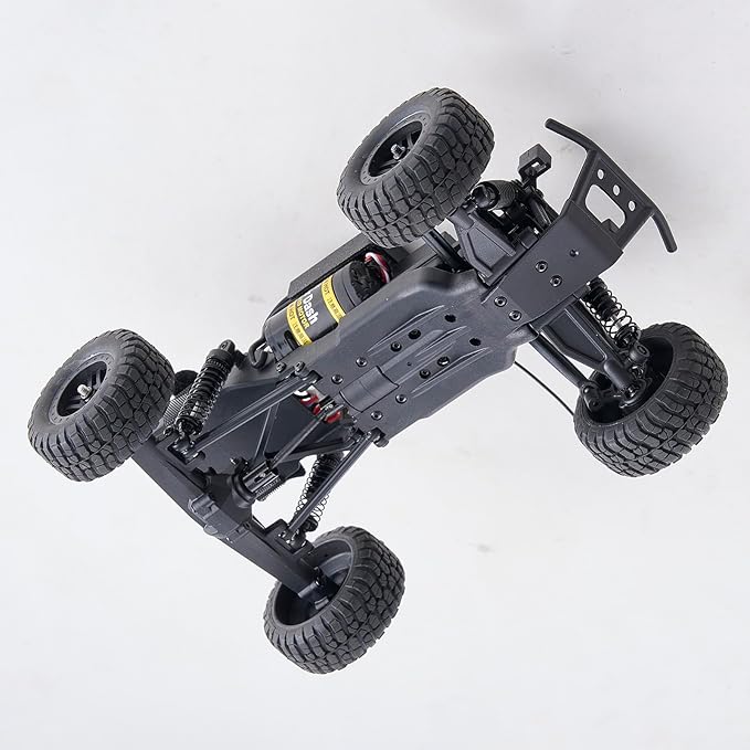 FCXㅤ FMS FSC24 1/24 Chaser RC Crawler Short-Course Trucks with High Strength Nylon Frame 2 Speed Switch Up to 26km/h Hobby RC Car for Adults Gifts (Red)
