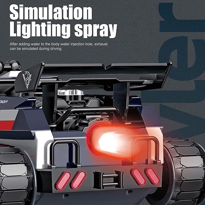 GoolRC RC Tank Car 1/12 Scale 2.4GHz Remote Control Tank 360?Rotating Off-Road RC Crawler Military Vehicle with Rechargeable Battery Gifts for Adults Teens (Red)