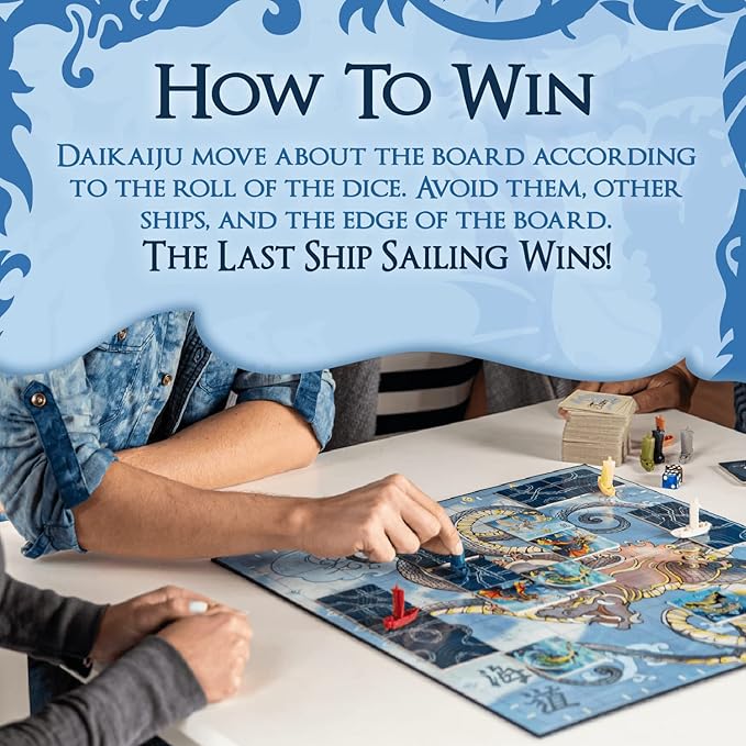 Tsuro of the Seas – Path-Building Strategy Board Game with Sea Monsters | Tile-Laying Adventure for 2–8 Players Ages 8+ | 30–45 Minute Gameplay