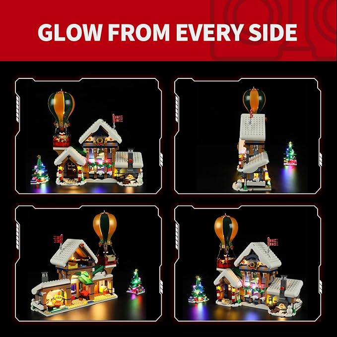 BRIKSMAX 2.0 Light Kit for Santa's Post Office - Innovative LED Lighting Compatible with Lego Icons 10339