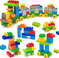 90 Pcs Classic Building Blocks Set for Toddlers 3-6 Large Building Bricks Train Educational Toy STEM Toys Compatible with Major Brands Gift for Kids