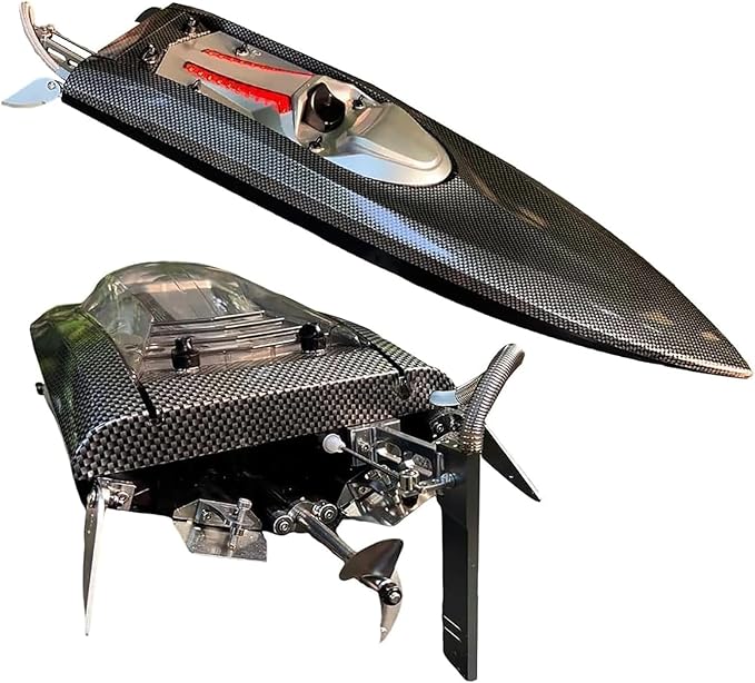 25inch UDI022 Large Remote Control Boat for Adults Experts 14y+ Alloy Tail Kits RC Brushless Watercraft 50km/h 31mph 3S/4S Battery &amp LED 4WD Full-Functions RC Sail