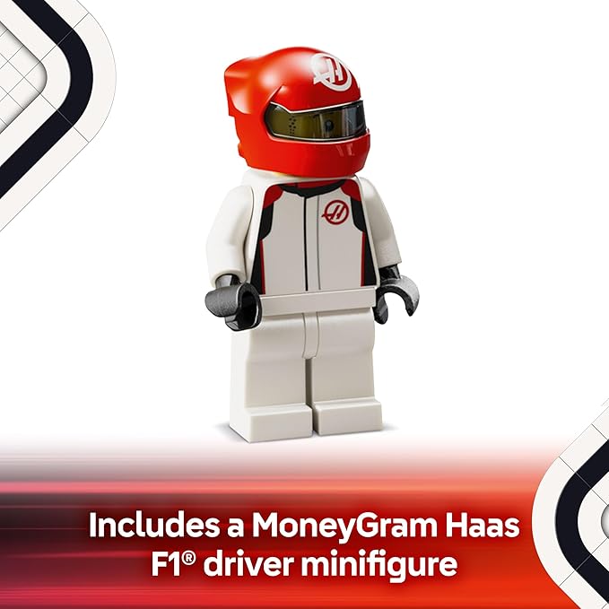 LEGO Speed Champions MoneyGram Haas F1 Team VF-24 Race Car Toy - Building Set for Kids Boys &amp Girls Ages 10+ - Toy Car for F1 Fans - Gift Idea for Birthday - 77250