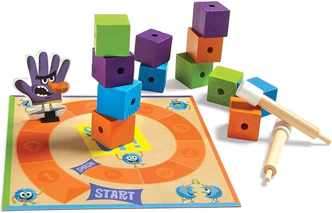 Peaceable Kingdom Stack Up! – Award-Winning Cooperative Toddler &amp Preschool Block-Staking Game 2–6 Players Ages 3–5 – Develops Balance Color Matching &amp Hand‑Eye Coordination