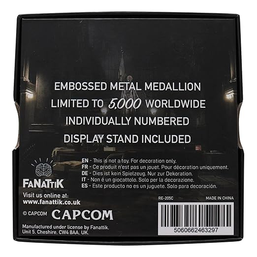 Fanattik Resident Evil 2 Limited Edition Replica Unicorn Medallion