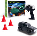Mini RC Car 1:64 Scale Supercar Toy Car &amp Remote Control Integrated Design 26km/h High Speed Fun MINI RC Vehicle. (Black)