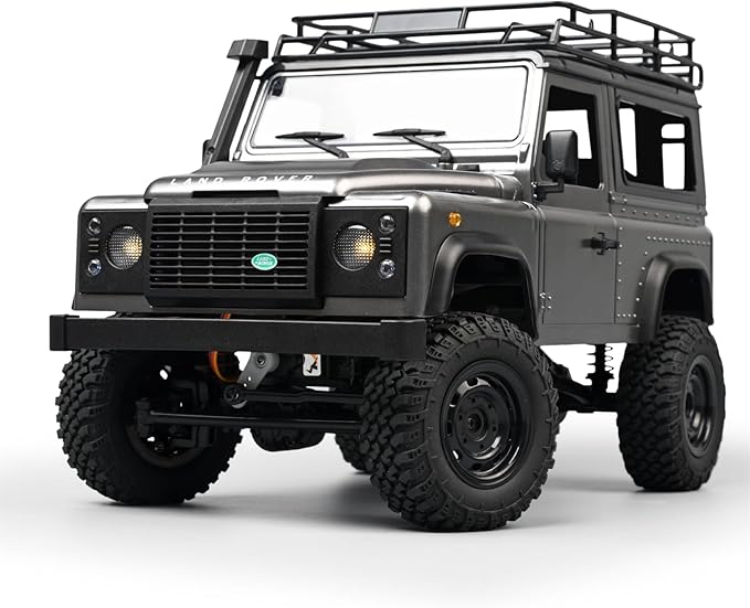 MN-99S RC Car 1:12 Scale RC Rock Crawler 4WD Off-Road RC Truck RTR 2.4G Remote RC Land Rover Vehicle Models for Adults Hobby Gifts (Gray)