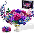 Moon Flower Bouquet Building Set with Lights Valentines Day Flowers Botanicals Building Block Kit 1274 PCS Bonsai Plant Collection Home Decor Gift for Her Adults Women Boys Girls 12+