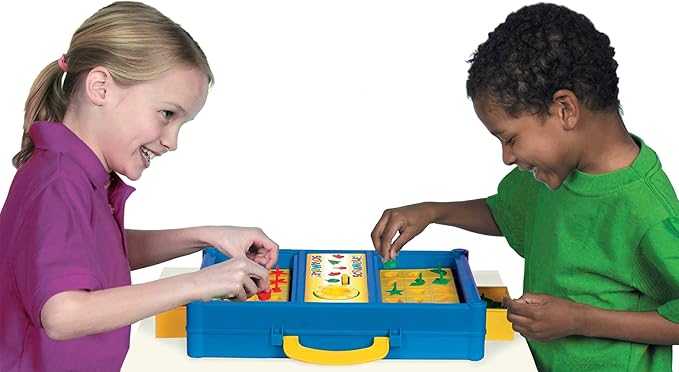 MUKIKIM Scramble - Shape Matching Family Board Game! Sorting Shapes Fast Before The Time is Up &amp Pieces Pop Out! Play Solo/with Friends. 12-Shape Junior Version Plates Included!