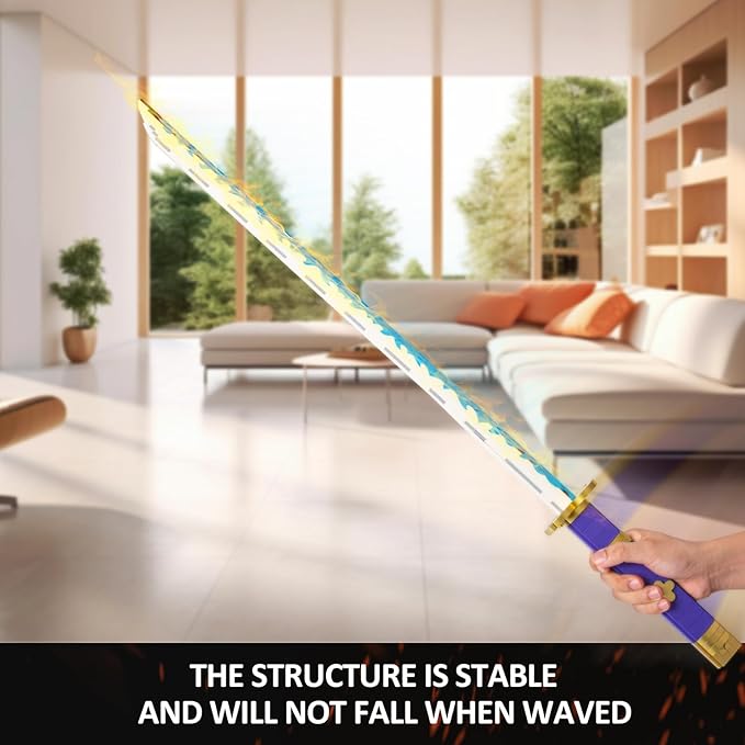 Cosplay Anime Swords Building SetAnime Yamato Sword Building Block with Scabbard and Stand Model Kits ToyCreative Gifts for Adults and Kids 8+ (936PCS)