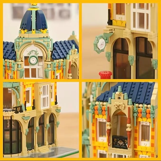 General Jim's Corner Post Office Modular Building Set - 3-Story Design with Post Office Art School Pottery Studio Red Mail Truck &amp Realistic City Details for Architecture Lovers