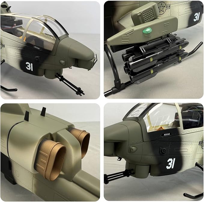 ZYHOBBY ROBAN 470 Size AH-1 Cobra Military Camouflage RTF RC Helicopter X2 GPS Model for Adults
