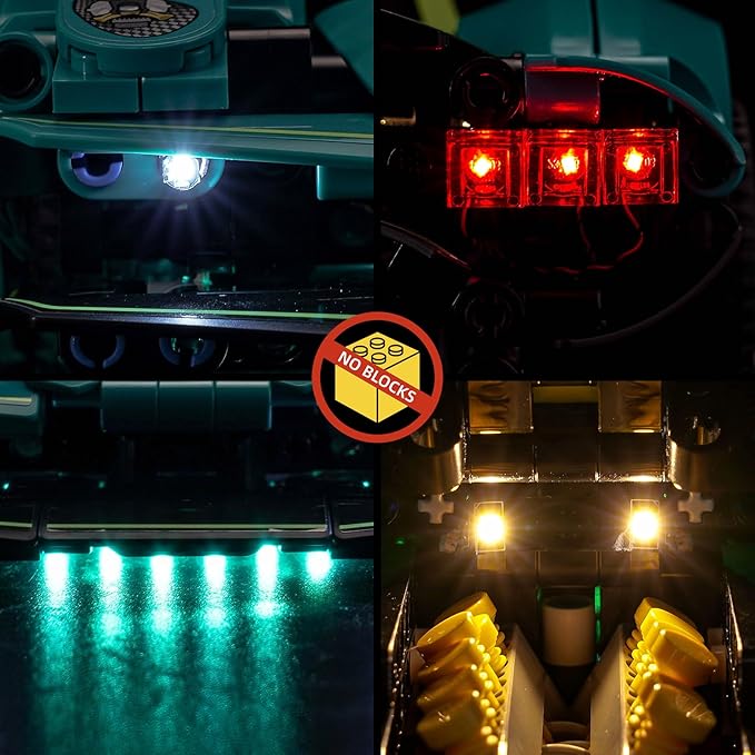 BrickBling LED Light Kit Compatible with Lego Technic Aston Martin Valkyrie 42208 - Not Come with Car (Classic Version Light)