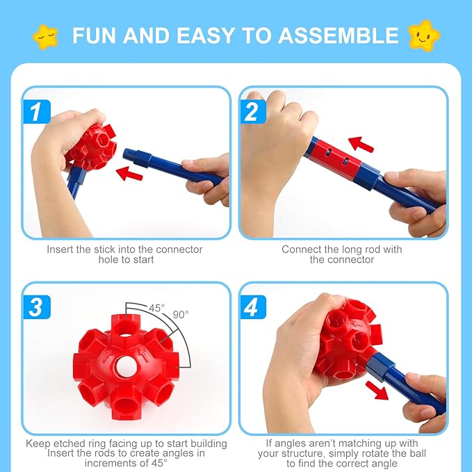 SpringFlower Fort Building Kit for KidsSTEM Construction Toys Educational Gift for 3 4 5 6 7 8 9 10 11 12 Years Old Boys and GirlsUltimate Creative Set for Indoor &amp Outdoors Activity100 Pcs