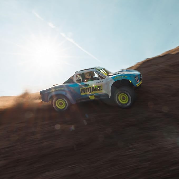ARRMA RC Truck Mojave GROM 4x4 Smart Small Scale Desert Truck RTR (with Battery and Charger Included) Blue/White ARA2104T2