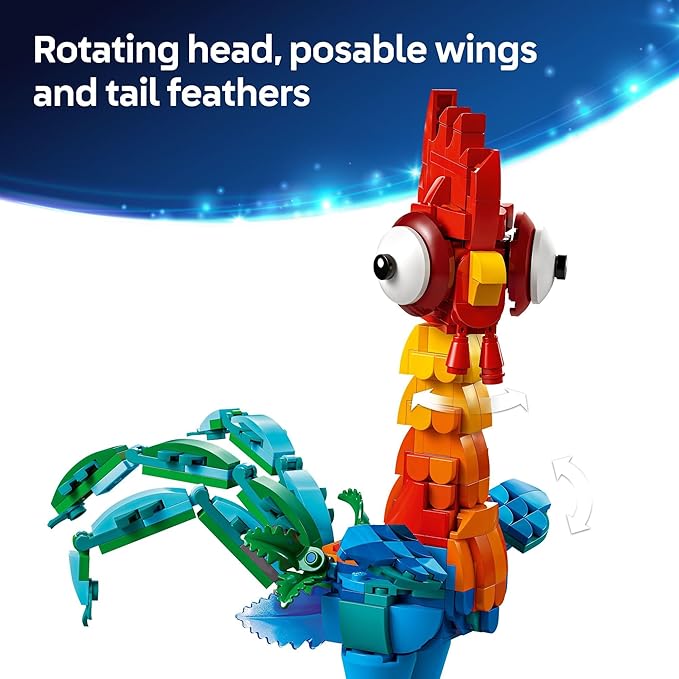 LEGO Disney Moana 2 Heihei - Building Toy for Kids Girls &amp Boys Ages 9+ - Gift for Birthdays - Moana &amp Disney Toy for Fans - 43272