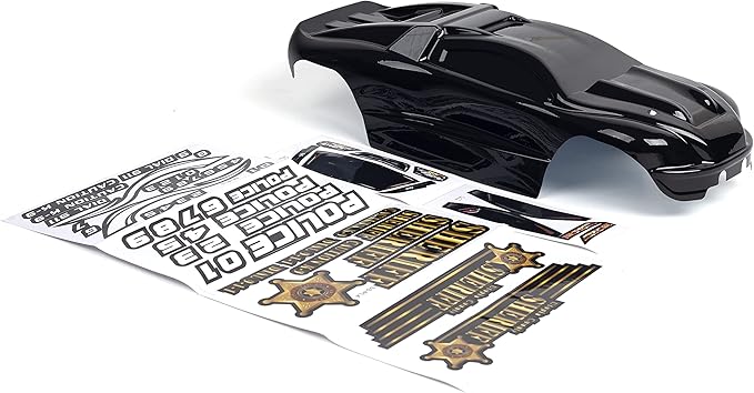 SummitLink Custom Body Police Style Compatible for E-Revo 1/10 Scale RC Car or Truck (Truck not Included) ER-PB-01