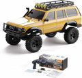 FCX18 FMS RC Crawler Toyota Cruiser 1/18 LC80 Offroad Trucks 4X4 RC Rock Crawler with Portal Axles LED Lights for Adults (Yellow)